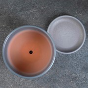 Горшок Гипюр 0,7л серый бук №1 - фото 64215