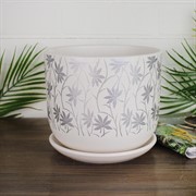 Горшок Глория 2,8л белый бук №3 - фото 64221