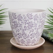 Горшок Гобелен 1,4л белый крокус №2 - фото 64231