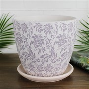 Горшок Гобелен 2,3л белый крокус №3 - фото 64233