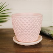 Горшок Грань 0,7л розовый бутон №1 - фото 64271