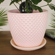 Горшок Грань 2,15л розовый бутон №3 - фото 64275