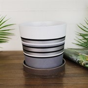 Горшок Гренландия 1,2л белый конус №2 - фото 64297