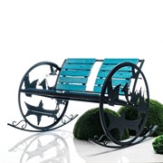 Кресло качалка садовая большая Рыбак металл+дерево 301-002B - фото 64328