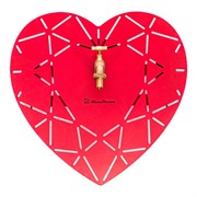 Умывальник Сердце настенный садовый с кронштейном для шланга красный металл 550-017Red - фото 64407