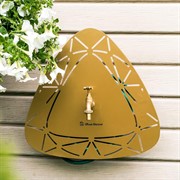 Умывальник настенный золотой с кронштейном для шланга металл 550-020G - фото 64412