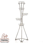 Подставка напольная на 5 кашпо Классика металлическая высота 156см 19-105 - фото 6484