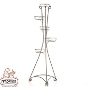 Подставка напольная на 5 кашпо Классика металлическая высота 156см 19-105 - фото 6486