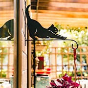 Кронштейн настенный Кошка для растений длина 29см металл 201-001B - фото 65087 Кронштейн настенный Кошка для растений длина 29см металл 201-001B - фото 65087