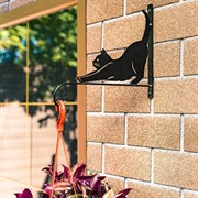 Кронштейн настенный Кошка для растений длина 29см металл 201-001B - фото 65089 Кронштейн настенный Кошка для растений длина 29см металл 201-001B - фото 65089