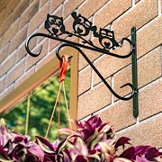 Кронштейн для подвесного кашпо Совята настенный длина 35см металл 201-009B - фото 65093