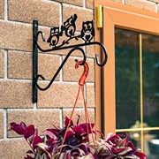 Кронштейн для подвесного кашпо Совята настенный длина 35см металл 201-009B - фото 65095