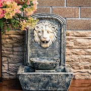 Фонтан для сада малый Львиная голова под камень высота 60см U09072 - фото 65101