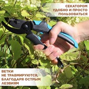 Секатор Палисад прямой рез 215мм с двухкомпонентными рукоятками - фото 65288 Секатор Палисад прямой рез 215мм с двухкомпонентными рукоятками - фото 65288