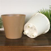 Горшок Лондон 19см 3,3л молочный шоколад - фото 65348