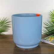 Горшок Дельта 19х19 4,4л ментол с вкладкой - фото 65360