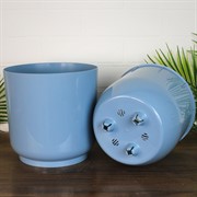 Горшок Дельта 19х19 4,4л ментол с вкладкой - фото 65361