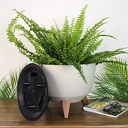 Кашпо РОМА на ножках 9,3л 29х23 хлопок - фото 65369