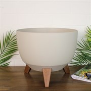 Кашпо РОМА на ножках 9,3л 29х23 хлопок - фото 65370