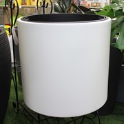 Кашпо ГЕОС 31/72л d47 h45см белый - фото 65379
