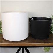 Кашпо ГЕОС 44/20л d39 h38см белый - фото 65383