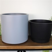 Кашпо ГЕОС 44/20л d39 h38см светло-серый - фото 65386