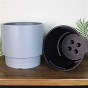 Кашпо ГЕОС 17/10л d30см светло-серый - фото 65403