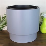 Кашпо ГЕОС 17/10л d30см светло-серый - фото 65405