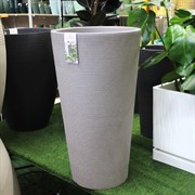 Кашпо Тауп-Гранит d38,9 h70см серо-коричневый - фото 65406