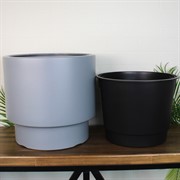 Кашпо ГЕОС 20/40л d39,5см h37см светло-серый - фото 65410