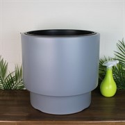 Кашпо ГЕОС 20/40л d39,5см h37см светло-серый - фото 65411