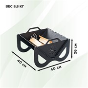 Мангал разборный кованый маленький 102-006 - фото 65436 Мангал разборный кованый маленький 102-006 - фото 65436