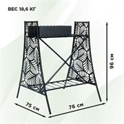 Мангал для дачи разборный металлический чёрный 102-208 - фото 65456