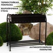 Мангал кованый большой с дровницей 861-42R - фото 65493