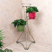 Подставка напольная на 3 цветка стойка металлическая высота 106см 17-003 - фото 65519