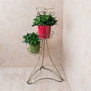 Подставка напольная на 3 цветка стойка металлическая высота 106см 17-003 - фото 65520