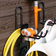 Кронштейн металлический на стену для хранения инструментов большой 58-102B - фото 65534