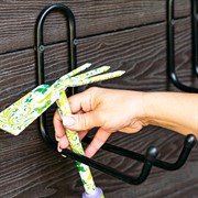 Кронштейн металлический на стену для хранения инструментов большой 58-102B - фото 65536