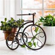 Подставка для цветов на подоконник под два кашпо Велосипед 41-041Br - фото 65553