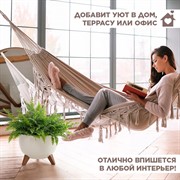 Кашпо РОМА на ножках 9,3л 29х23 белый - фото 65579