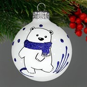 Шар ёлочный Весёлый медвежонок 1 65мм - фото 65706