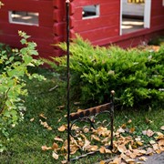 Декроттуар кованый для обуви садовый чёрно-золотой 62-009 - фото 65750