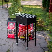 Гриль угольный металлический на колесиках 861-62 - фото 65751