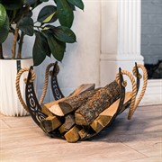 Дровница для камина разборная металлическая коричневая 103-224R-B - фото 65786