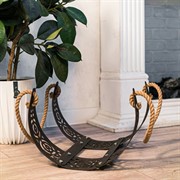 Дровница для камина разборная металлическая коричневая 103-224R-B - фото 65788