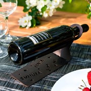 Бутылочница настольная металл коричневая In vino veritas 210-006Br - фото 65812