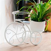 Подставка для цветов на подоконник Велосипед под два кашпо 41-041W - фото 65820
