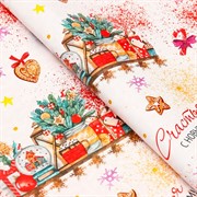 Бумага глянцевая 70х100см Счастья в Новом году - фото 65859