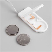 Гирлянда Нить Роса 1м 10 LED тёплое белое свечение - фото 65865