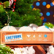 Набор бомбочек для ванн Снеговик 360г - фото 65882